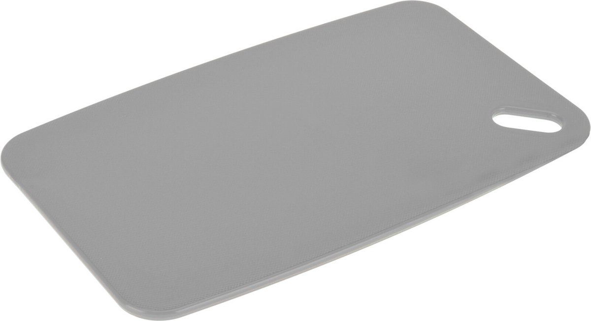 Excellent Houseware Snijplank - grijs - Kunststof - 35 x 24 cm - voor keuken/voedsel