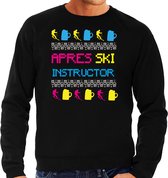 Bellatio Decorations Apres ski sweater heren - apres ski instructor - zwart - winter M