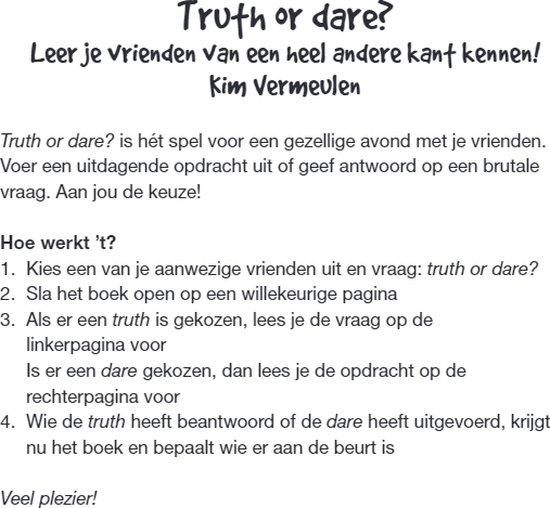 Truth or dare? - Kim Vermeulen