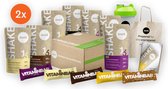 Starterbox Large Light - Vegan Maaltijdvervanger – 12x Shake, 10x Vitaminebar, 2x extra Shake - Plantaardig, Rijk aan voedingsstoffen, Veel Eiwitten – incl. Tote Bag & Shakebeker