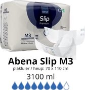 ABENA Incontinentie Slip Premium M3 - Eendelig Verband ter Bescherming van Zwaar Urineverlies en (Dunne) Ontlasting - Perfecte Aansluiting door Flexibele Sluitstrips - 23 Stuks