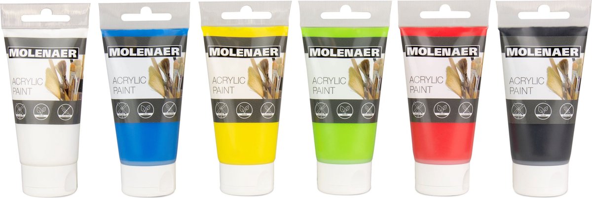 Molenaer acrylic paint 6x75ml
