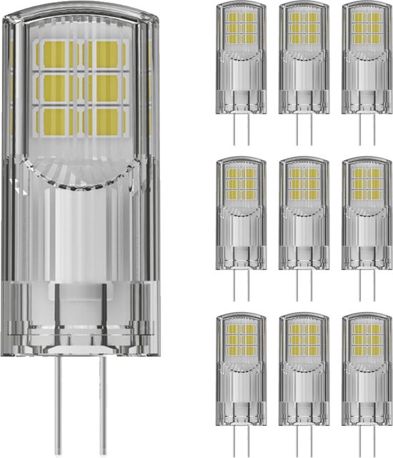 Voordeelpak 10x Ledvance LED Pin Performance G4 2.6W 300lm - 827 Zeer Warm Wit | Vervangt 28W