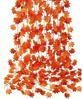 Herfstslinger 6 stuks 200cm - herfst decoratie herfstbladeren – versiering slinger herfsttakken