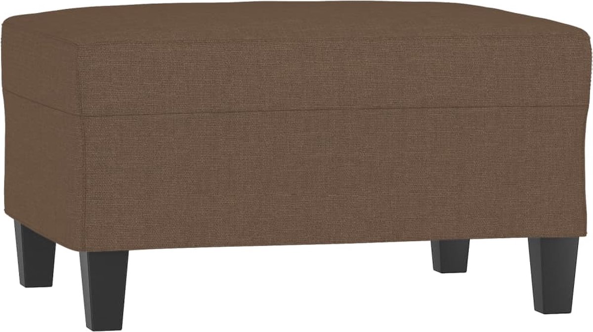 vidaXL - Voetenbank - 70x55x41 - cm - stof - bruin