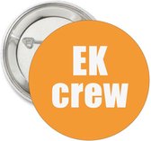 EK voetbal button CREW - button - EK - crew - voetbal - oranje - sport - badge