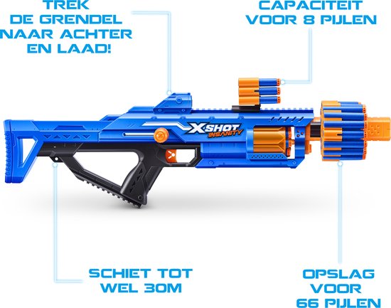 Pistolet Jouets - Motorized Rage Fire Blaster - 48 fléchettes - Jouets 8  ans - Jouets