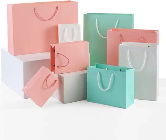 thumbnail: Hobby Gift Roze Opbergtas Voor Breien - Stijlvolle Katoenen Wollen Tas 16 X 43 X 19 Cm