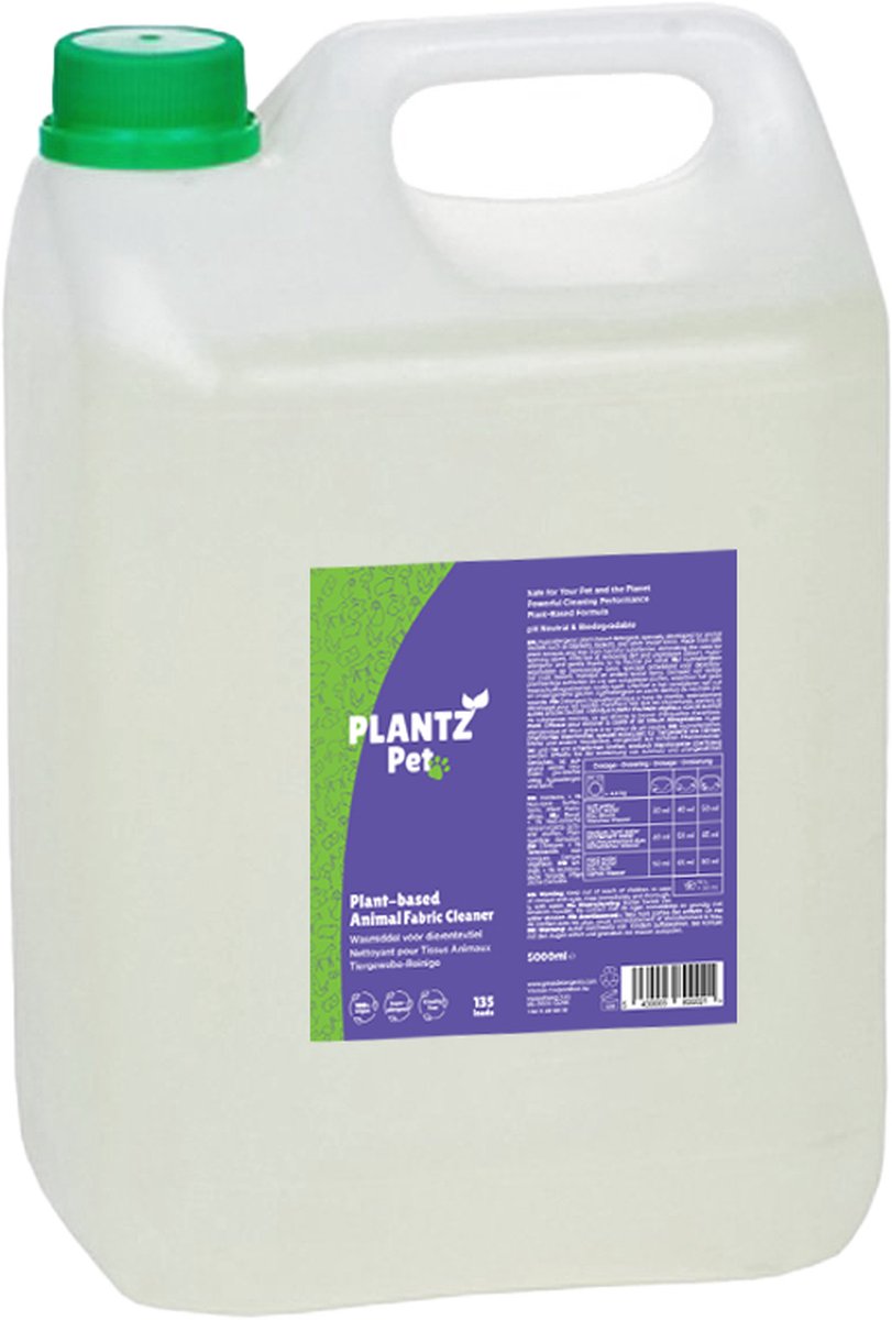 Plantz Pet 5L - Plantaardig wasmiddel voor dierentextiel