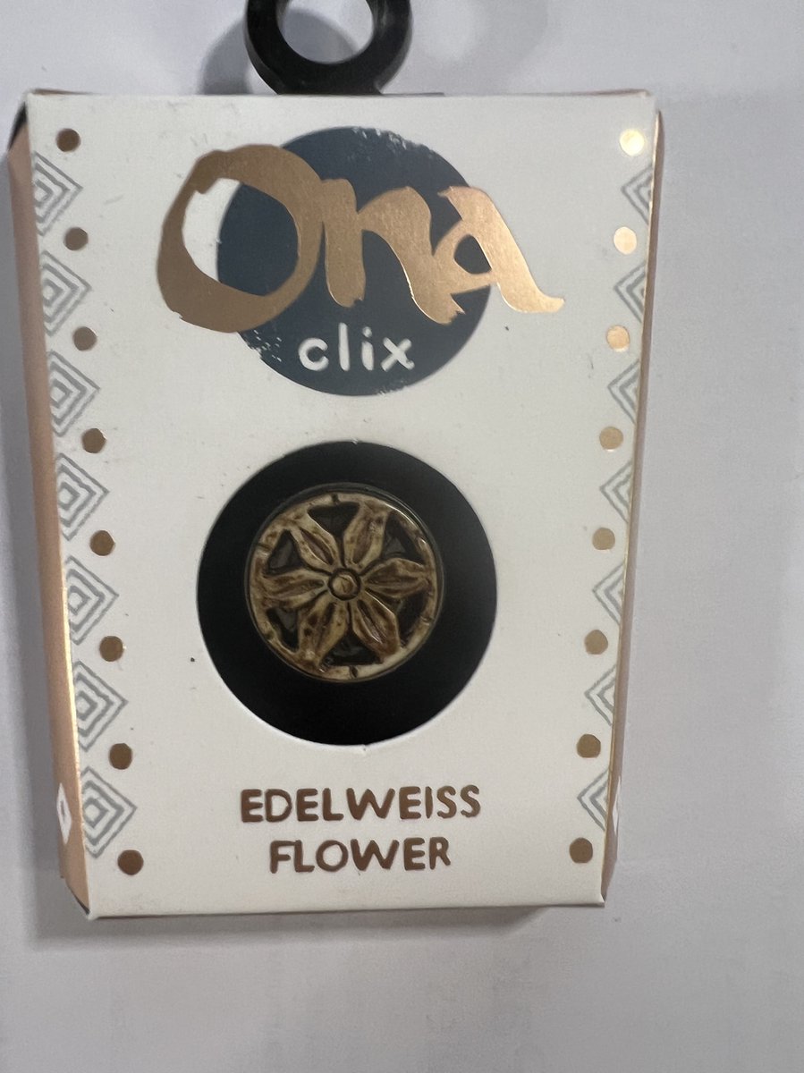 Ona Clix - Geluksbrenger - Geluksmunt - Geluk steentjes - Uitdeelcadeau - Edelweis Flower - Originele cadeau - Cadeau voor man - Gepersonaliseerd cadeau