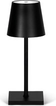 Goliving Tafellamp Oplaadbaar – Draadloos en dimbaar – Moderne touch lamp – Nachtlamp Slaapkamer – 26 cm – Zwart