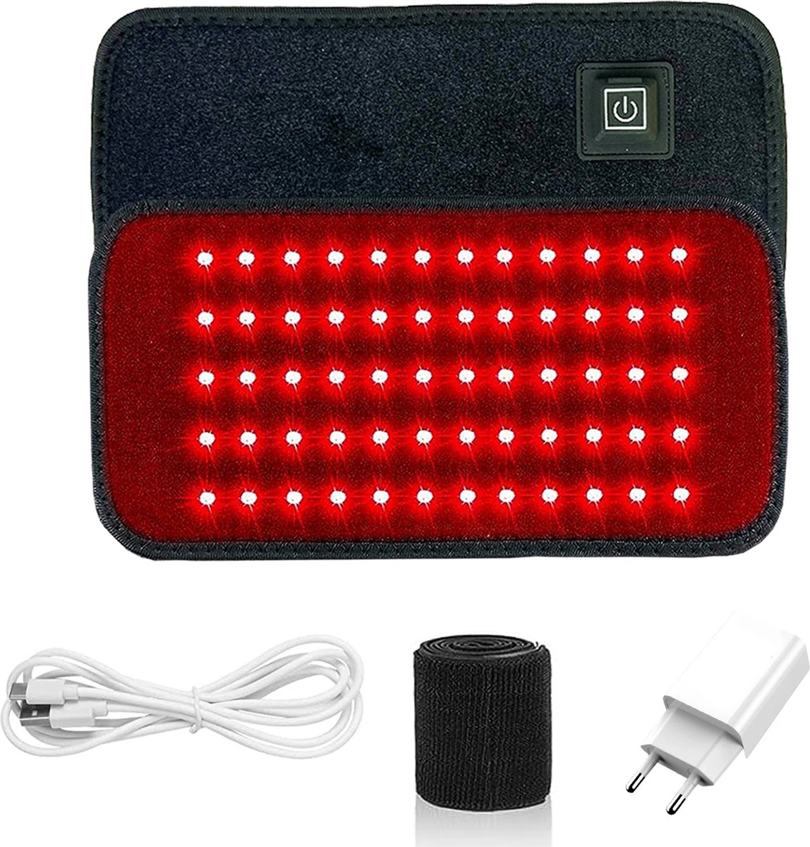 MrGoods - Infraroodband - Infraroodlamp - Roodlicht therapie - Draagbaar - Onderrug, Schouders, Benen - Red Light therapy - MrGoods