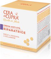 NIEUW: Cera di Cupra ~Ricette di Miele ~ Crema Anti Età Riparatrice - Herstellende crème met Manuka honing en Collageen, pot 50ml