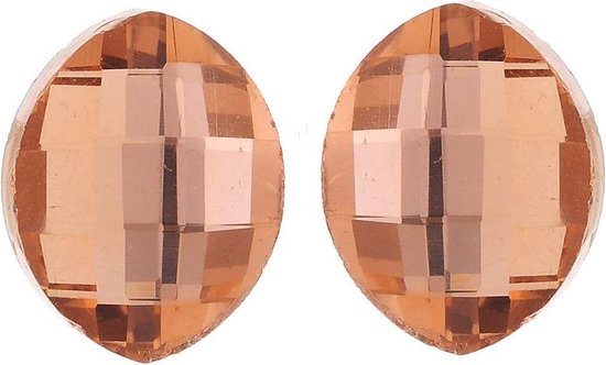Boucles d'oreilles Behave avec pierre de forme ovale