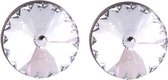 Behave Dames oorbellen met swarovski elements kristal – rond 6 mm