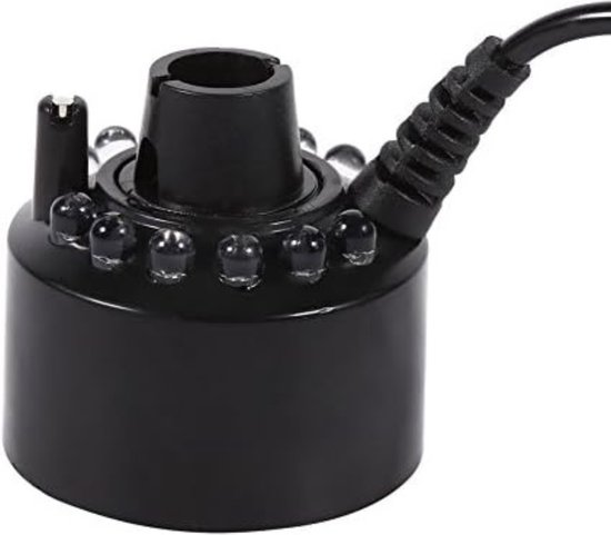 Mist Maker Fogger Fog Mister 12 Luces LED Fiesta Acuario Fuente De Agua