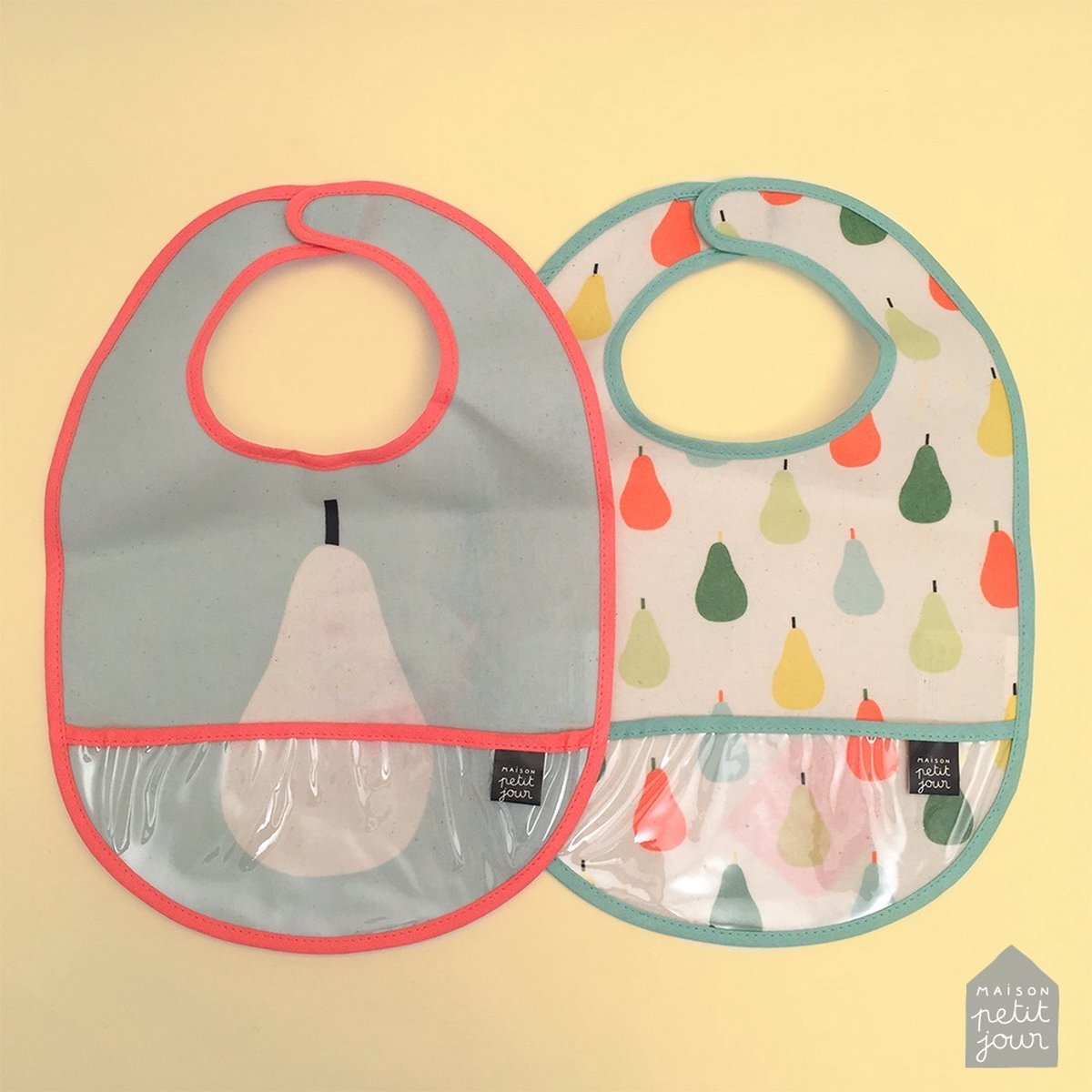 Goedkoopste Baby Slabbetje peren 26/38 cm 2 ass