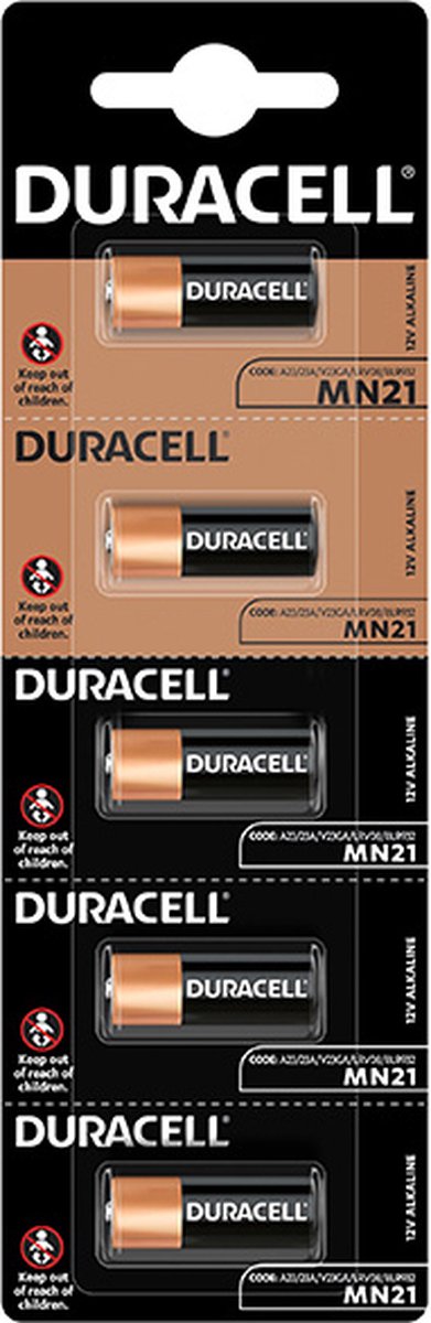 23A Alkaline batterij MN21 Duracell 5 stuks