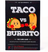 Jeu de cartes stratégique - Enfants et adultes - 7+ - Taco vs Burrito - Familial - Développement - Anglais - Famille et amis - Jeu de cartes et de société