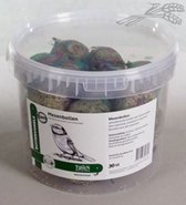 Tijssen 30 mezenbollen - buitenvogelvoer - in handige emmer - met netje -