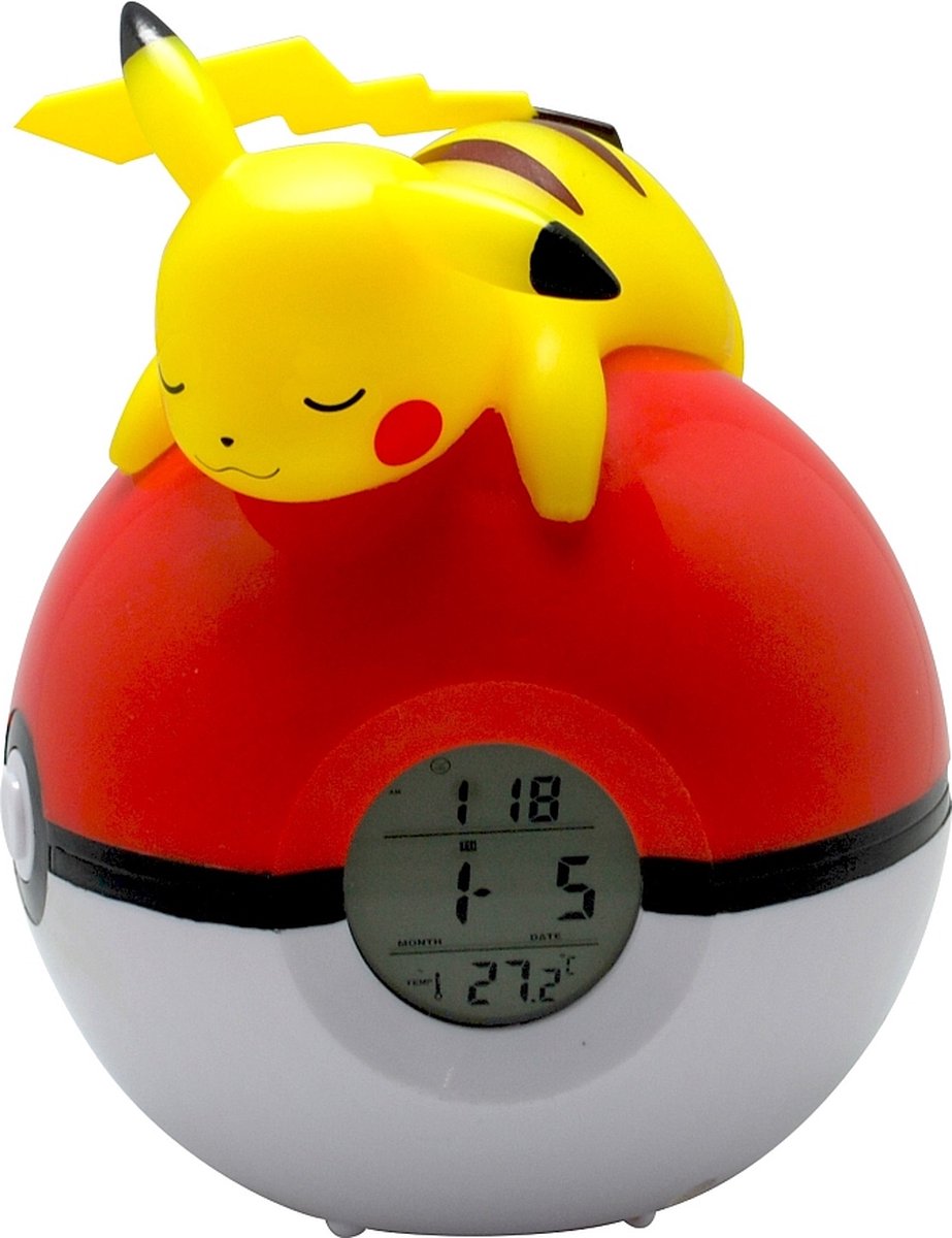TEKNOFUN Pikachu Figurine Lumineuse Pokemon Horloge réveil