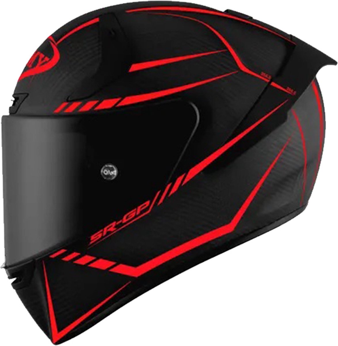 Suomy Sr-Gp Carbon Supersonic Ece 22.06 Black Red XL - Maat XL - Helm