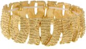 Behave Mat goudkleurige elastische armband