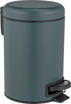Leman Pedal Bin 3 Litre with Removable Insert Painted Steel 17 x 25 x 22.5 cm Dark Green