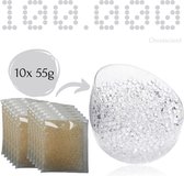 Waterparels Transparant - 100.000 Stuks - 550 gram - 7/8 mm - Gelballetjes - Waterbeads - Waterabsorberende Balletjes