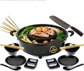 Hotpot Pan - Hotpot Electric - Fondue Chinoise - Hotpot Cooking Pot - Zwart - 2L