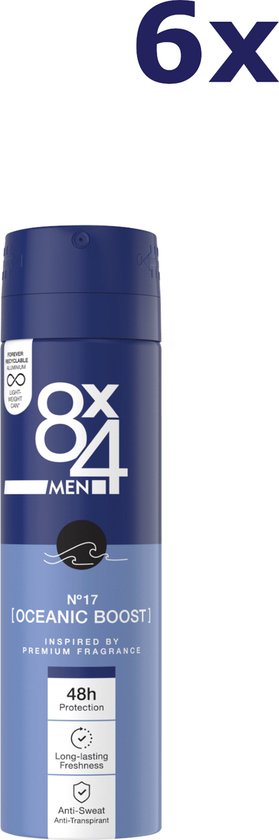 Foto: 6x 8x4 deospray men no 17 oceanic boost 150 ml