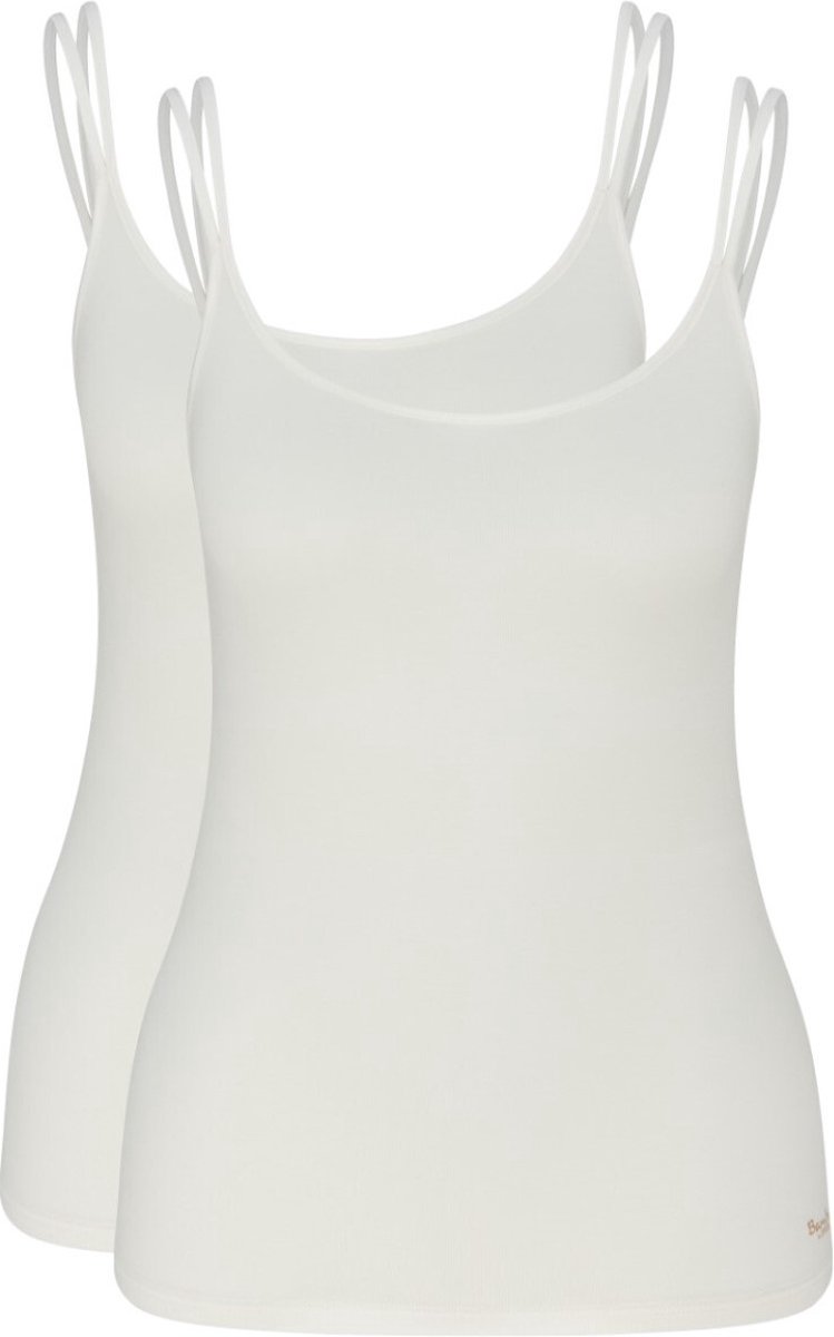 Speidel Dames spaghettitop 2 pack Bambus