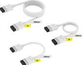 Corsair iCUE LINK Cable Kit - Kabelkit - Met rechte connectors - Wit