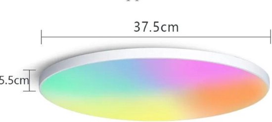 Slimme moderne plafondlamp - 220V - 48W - RGB - CCT - Smart Home Led-verlichting - WIFI APP - stembediening met Alexa, Google en Yandex