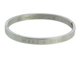 Behave Faire un vœu bracelet en acier inoxydable