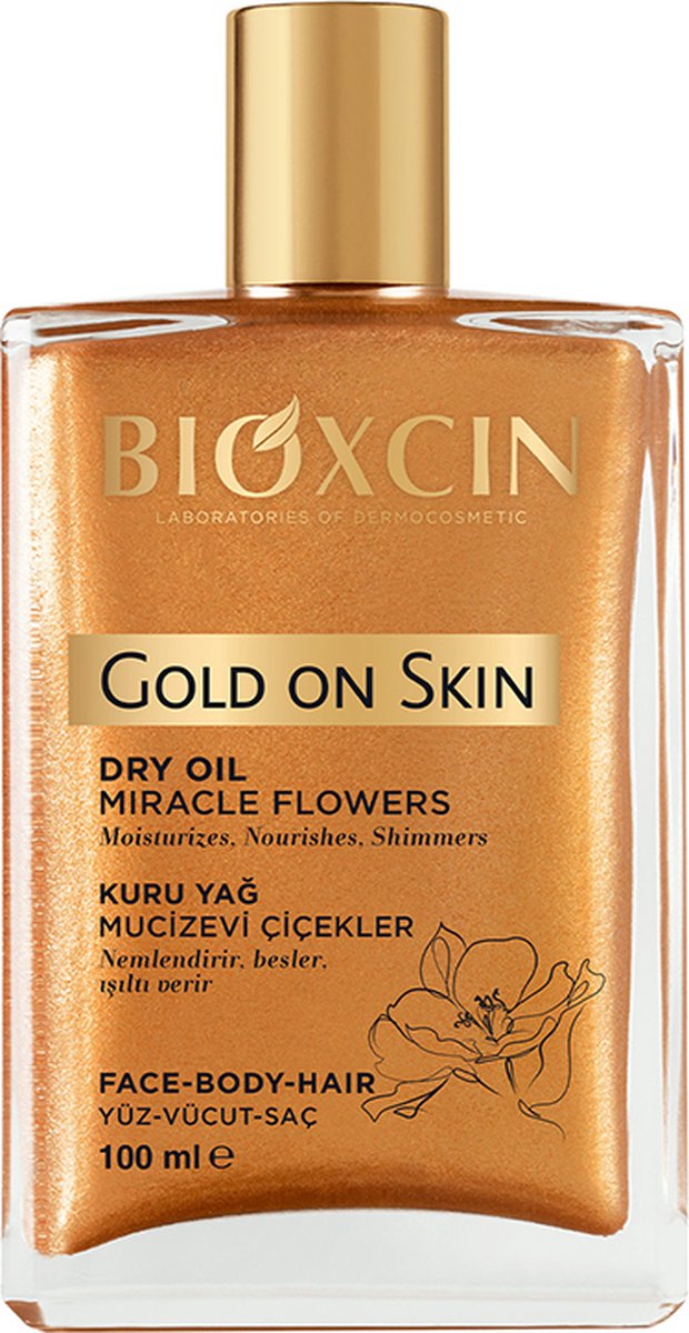 Goedkoopste Bioxcin Gold on Skin Droge Olie – 100 ml – Miracle Flowers – Gezicht, Lichaam & Haar – Voedend & Hydraterend – Natuurlijke Glans – Zonder Parabenen