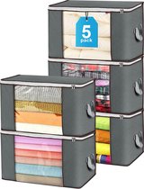 Lifewit 2 Pack UnderBed Storage Bags With Lid, Clothes Storage Boxes - View #5