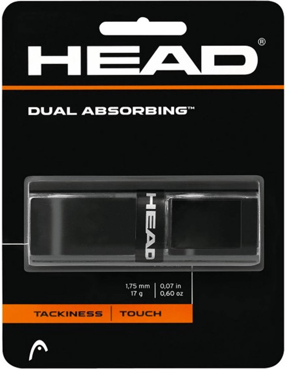 Head Dual Absorbing Tennis Padel Basisgrip Zwart