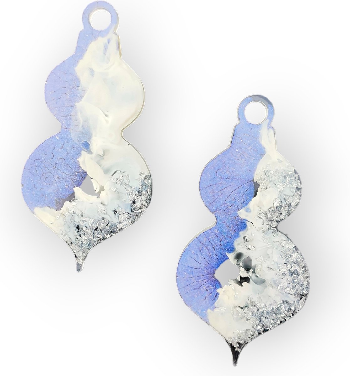 Resin Art JR: Unieke hoogwaardige kwaliteit epoxy kersthangers / Handgemaakte kerstdecoratie / Kerstversiering