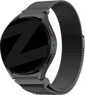 Bandz Milanese loop band geschikt voor Galaxy Watch 6 / 6 Classic / 5 40mm & 44mm / 5 Pro / 4 & Watch 4 Classic - Hoogwaardig gevlochten staal materiaal - Milanees bandje met magneetsluiting - zwart