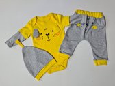 Jongen 3 delige set - baby boy - jongen - baby kleding set maat 68/74 geel andere kleuren en maten