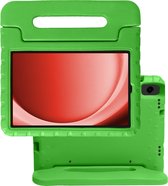 Hoesje Geschikt voor Samsung Galaxy Tab A9 Hoesje Kinderhoes Shockproof Hoes Kids Case - Groen