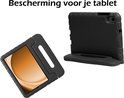 Étui tablette noir robuste, ouvert avec tablette à l'intérieur.
