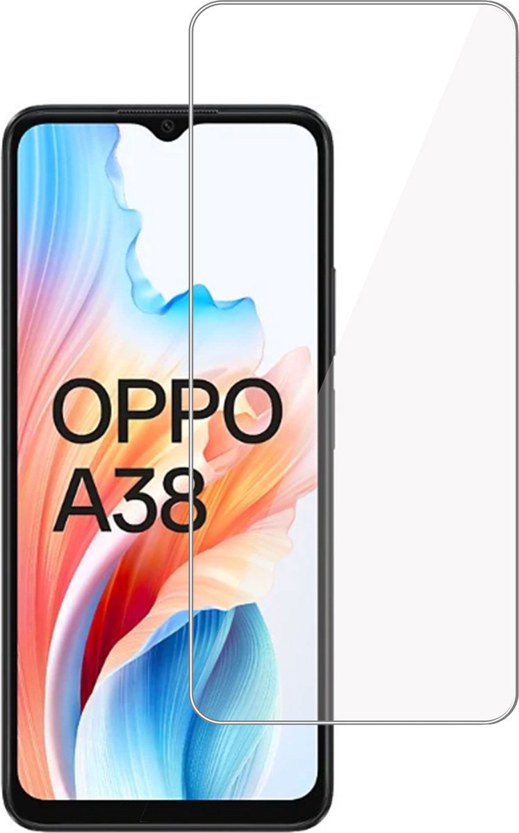 Screenprotector geschikt voor Oppo A38 4G – Gehard Glas - Proteqt+