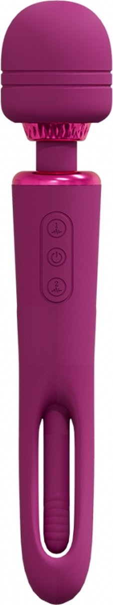 Goedkoopste VIVE by Shots - Kiku - Double Ended Wand with Innovative G-Spot Flapping Stimulator - Pink