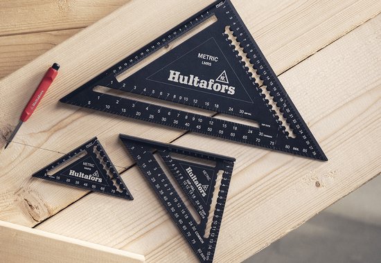Hultafors metric rafter speed square Mini 0-90 graden (257030) | bol