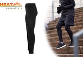 Heat Essentials - Sportbroek Heren - Zwart - XL/XXL - Thermobroek Heren - Thermo legging Heren - Fleece Legging Thermokleding Heren - Thermo Ondergoed Heren