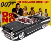 Chevrolet Bel Air Convertible 1957 - James Bond Dr. No (Zwart) (30 cm) 1/18 Motor Max {Modelauto - Schaalmodel - Miniatuurauto}
