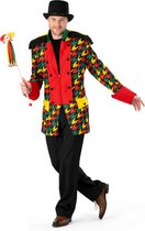 Funny Fashion - Limburg Kostuum - Limburg Tricolor Carnaval Man - Rood, Geel, Groen - Maat 60-62 - Carnavalskleding - Verkleedkleding