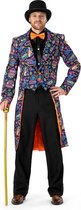 Funny Fashion - Casino Kostuum - Las Vegas Casino Ready John Cash Man - Multicolor - Maat 52-54 - Carnavalskleding - Verkleedkleding